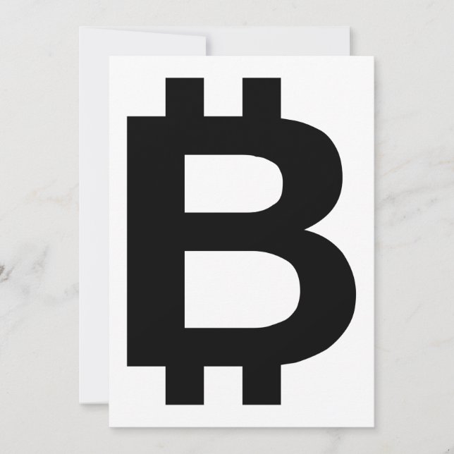 Bitcoin B Fet Invitation Inbjudningar (Framsida)