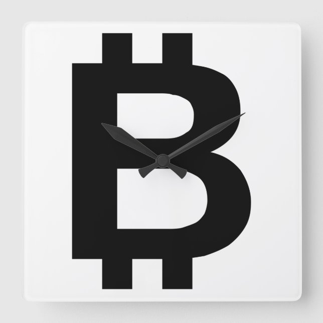 Bitcoin B fet väggklocka (Framsida)