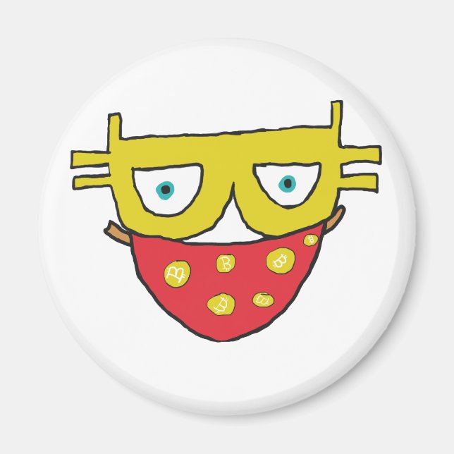 Bitcoin Bandit Magnet (Framsidan)