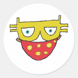 Bitcoin Bandit Runt Klistermärke