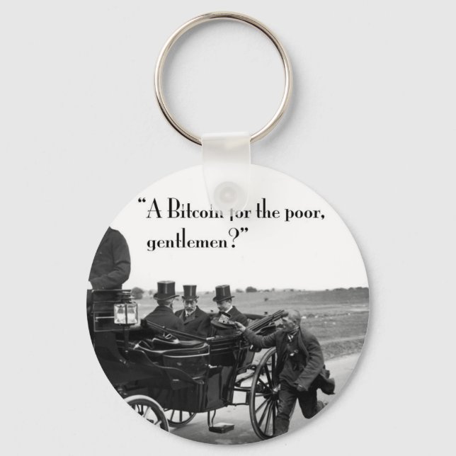 Bitcoin Beggar Nyckelring (Framsida)