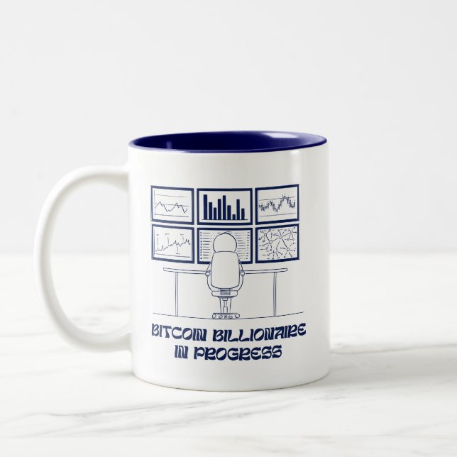 Bitcoin Billionaire under Progress Mugg (Vänster)