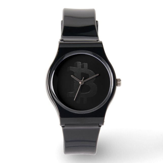 Bitcoin Black Rock ₿ Armbandsur (Framsida)