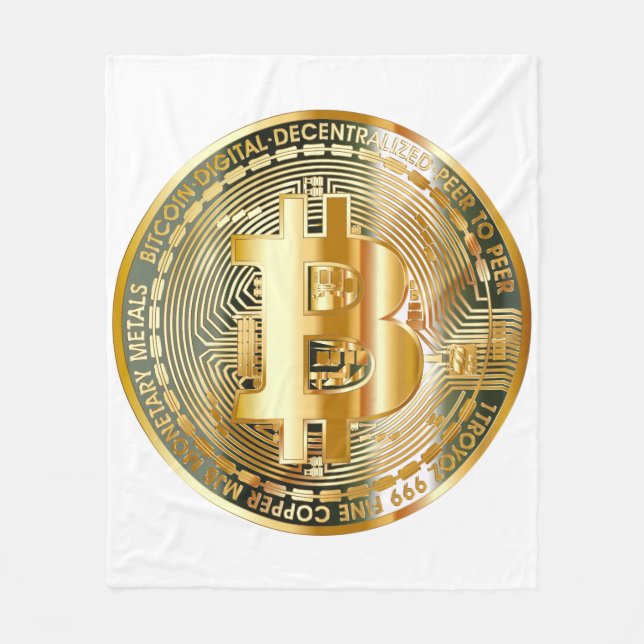 Bitcoin Blanket: Mysigt fram till valutans framtid Fleecefilt (Framsidan)