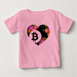 BITCOIN/BLOMMIGT HEART-Onsie med Tutu T-shirt