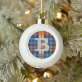 Bitcoin Blue Play Snowflake Pewter jul Orna Julgranskula Keramik
