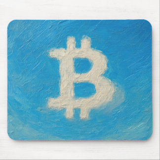 Bitcoin Blue Sky (olja, stil: 1) Musmatta