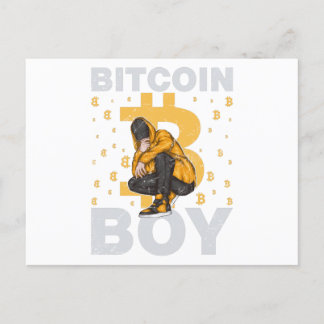 Bitcoin Boy Vykort