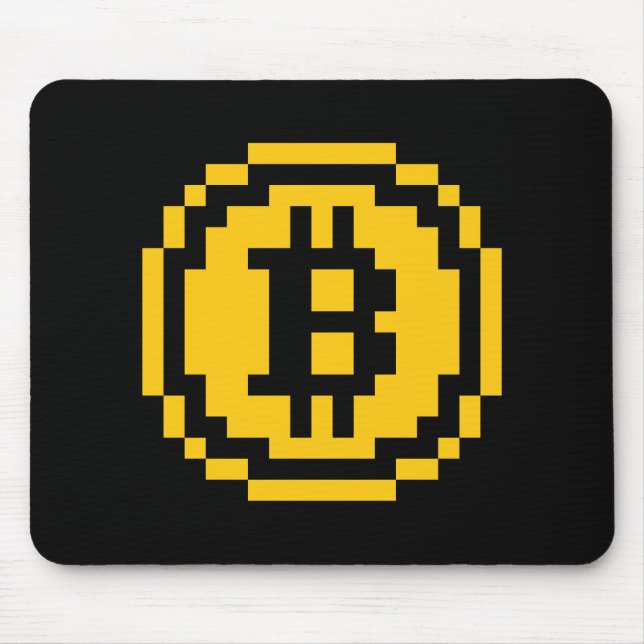Bitcoin BTC 8-Bit Logotyp | Musmadrass Musmatta (Framsidan)