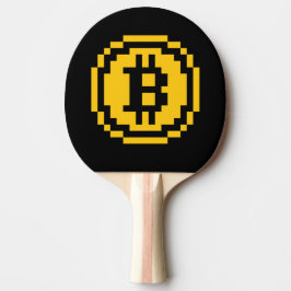 Bitcoin BTC 8-Bit Logotyp | Ping Pong Paddle Pingisracket