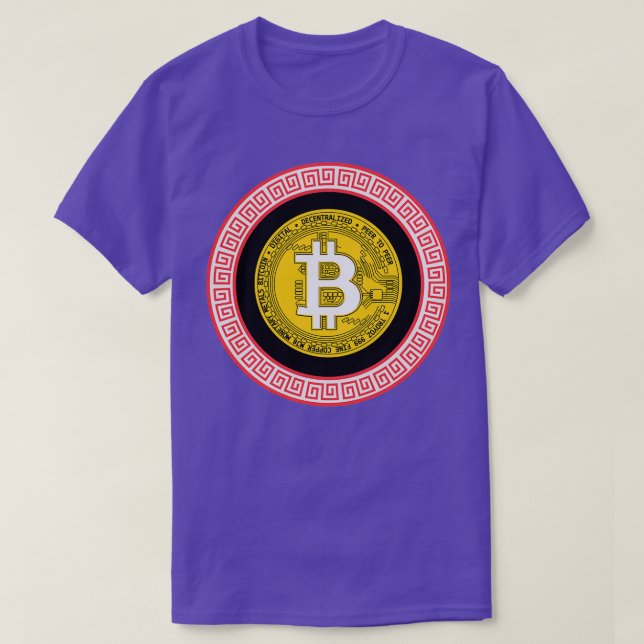 BITCOIN Btc Black T Shirt (Design framsida)