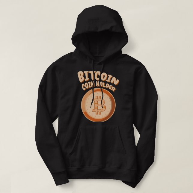 BITCOIN BTC Coinholder Crypto Crypto Blockchain Co Hoodie (Design framsida)