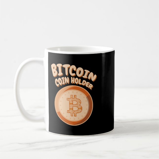 BITCOIN BTC Coinholder Crypto Crypto Blockchain Co Kaffemugg (Vänster)