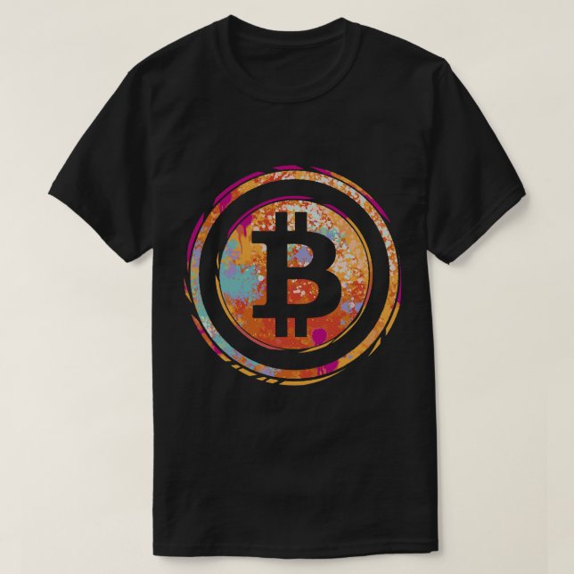 BITCOIN BTC Coinholder Crypto Crypto Holder Blockc T Shirt (Design framsida)