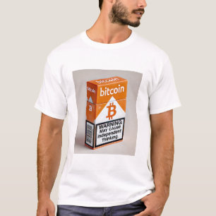 Bitcoin BTC Crypto Funny Cigarette Paket T Shirt