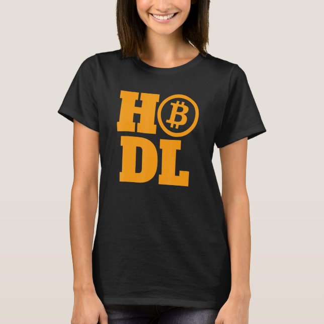 Bitcoin Btc Cryptocurrency Crypto Hodl Dogecoin T Shirt (Framsida)