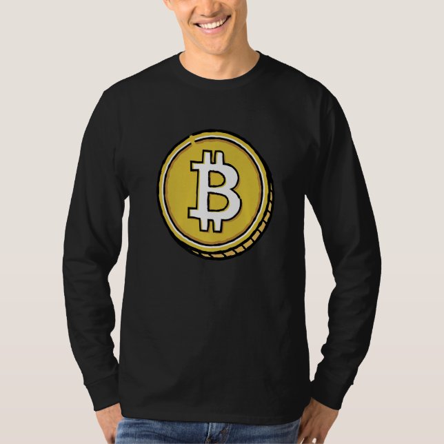 Bitcoin BTC Cryptocurrency Trader  For Crypto Inve T Shirt (Framsida)