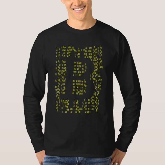 Bitcoin Btc Digital Storage Blockchain Krypto Nerd T Shirt (Framsida)