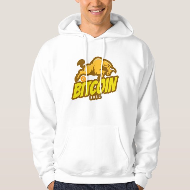 Bitcoin Bull springa - Btc Crypto Hoodie (Framsida)