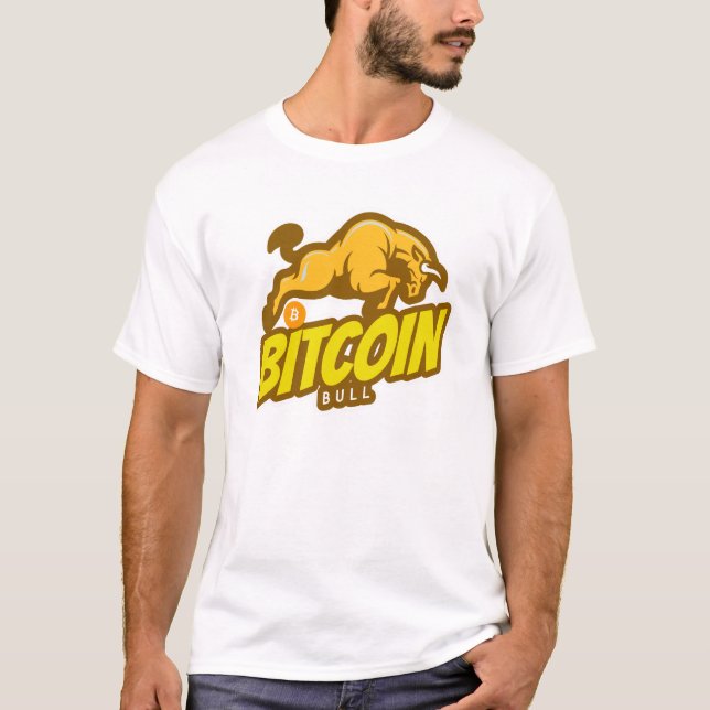 Bitcoin Bull springa - Btc Crypto T Shirt (Framsida)