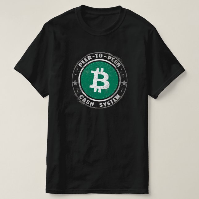 Bitcoin Cash P2P T Shirt (Design framsida)