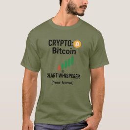 Bitcoin Chart Whisperer Anpassad T-Shirt