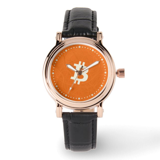 Bitcoin Classic Orange (Neuron) Armbandsur (Framsida)