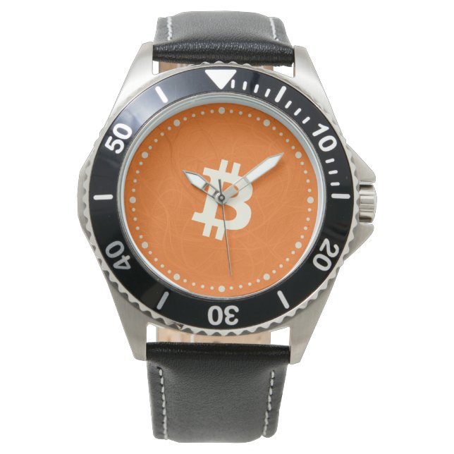 Bitcoin Classic Orange (Neuron) Armbandsur (Framsida)