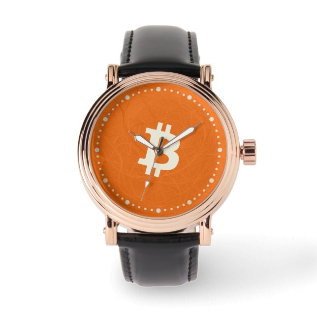 Bitcoin Classic Orange (Neuron) Armbandsur (Framsida)