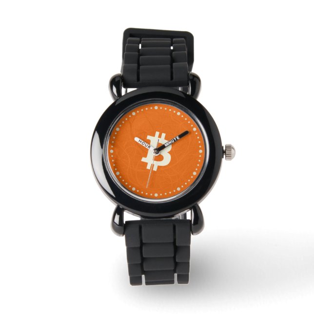 Bitcoin Classic Orange (Neuron) Armbandsur (Framsida)