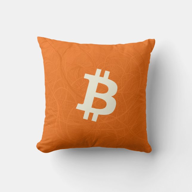 Bitcoin Classic Orange (Neuron) Kudde (Framsida)