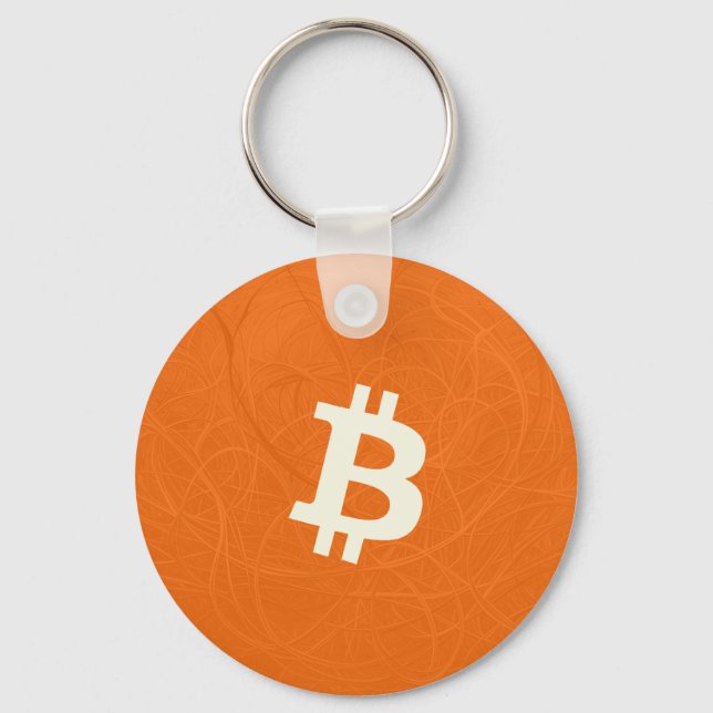 Bitcoin Classic Orange (Neuron) Nyckelring (Framsida)