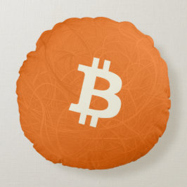 Bitcoin Classic Orange (Neuron) Rund Kudde