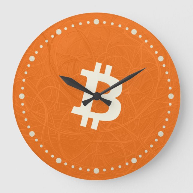 Bitcoin Classic Orange (Neuron) Stor Klocka (Framsida)