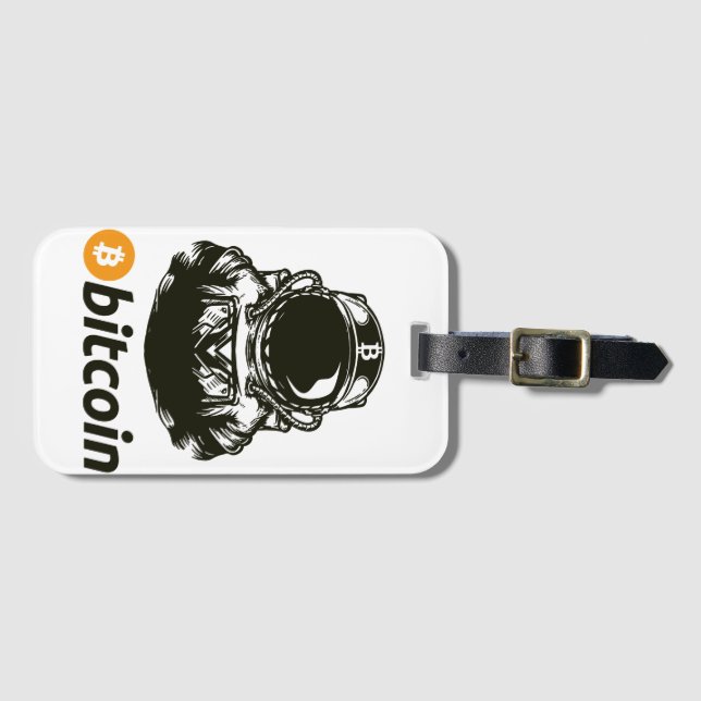 BITCOIN-Crypto Astronaut Bagagebricka (Framsida horisontal)