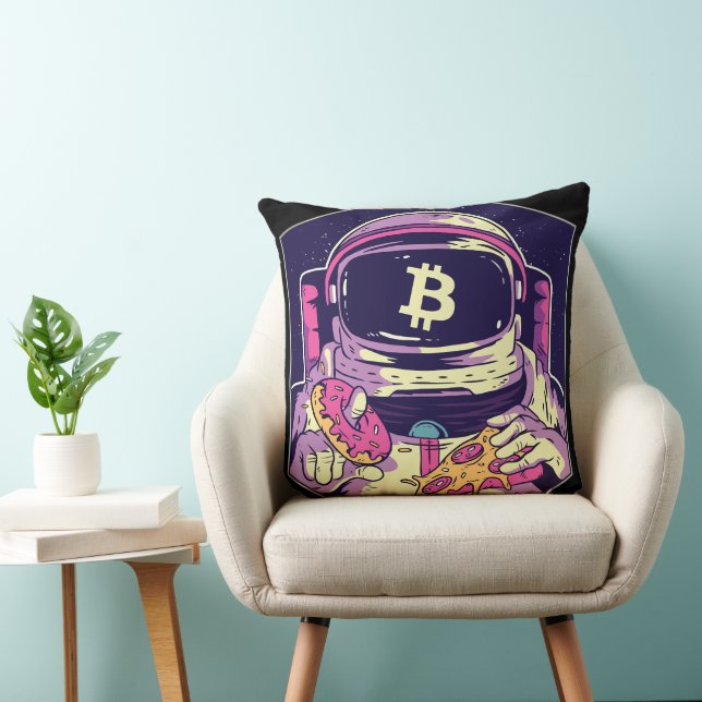 BITCOIN-Crypto Astronaut Kudde (Stol)