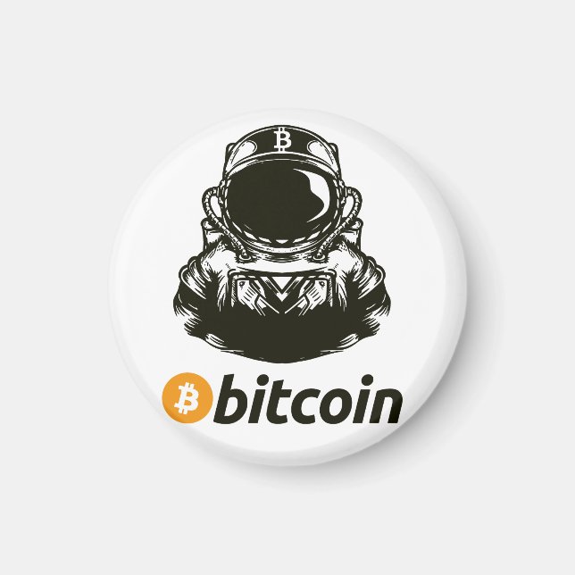 BITCOIN-Crypto Astronaut Magnet (Framsidan)