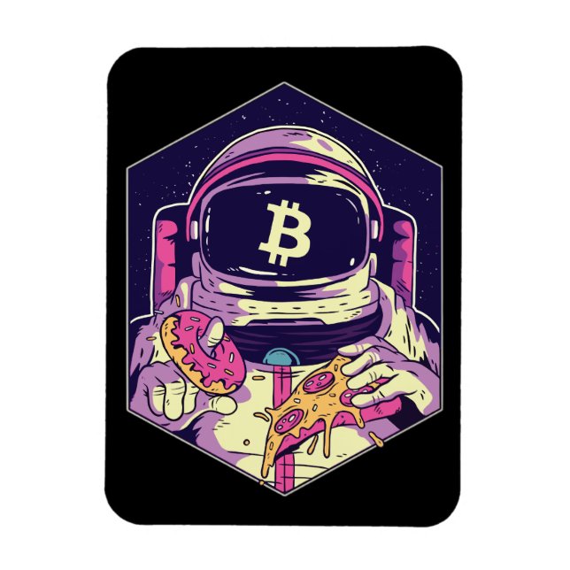 BITCOIN-Crypto Astronaut Magnet (Vertikal)