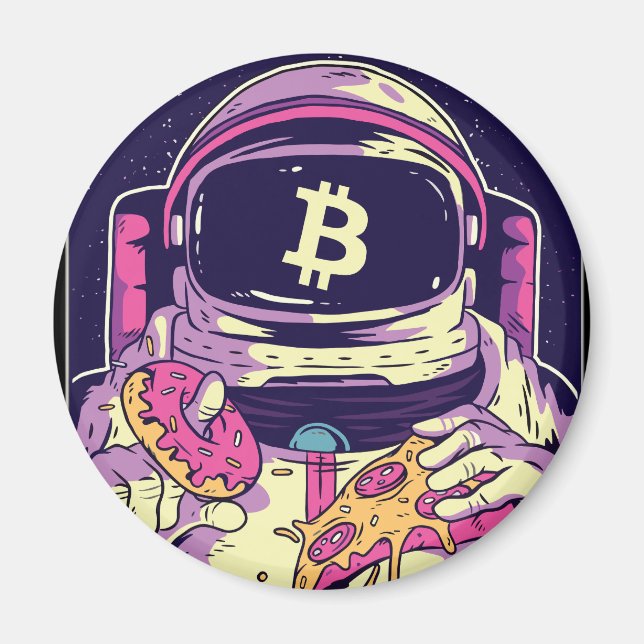 BITCOIN-Crypto Astronaut Magnet (Framsidan)