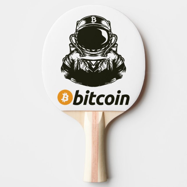 BITCOIN-Crypto Astronaut Pingisracket (Framsidan)