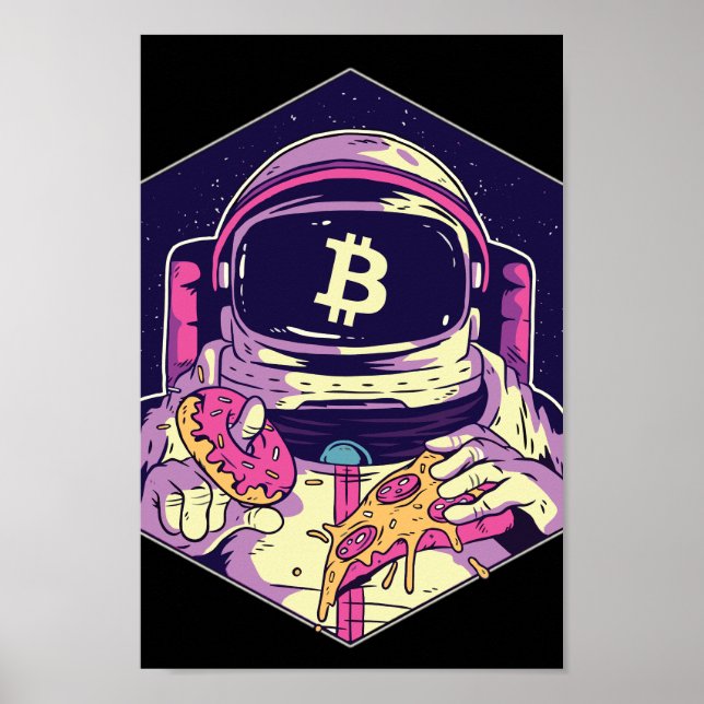 BITCOIN-Crypto Astronaut Poster (Framsidan)
