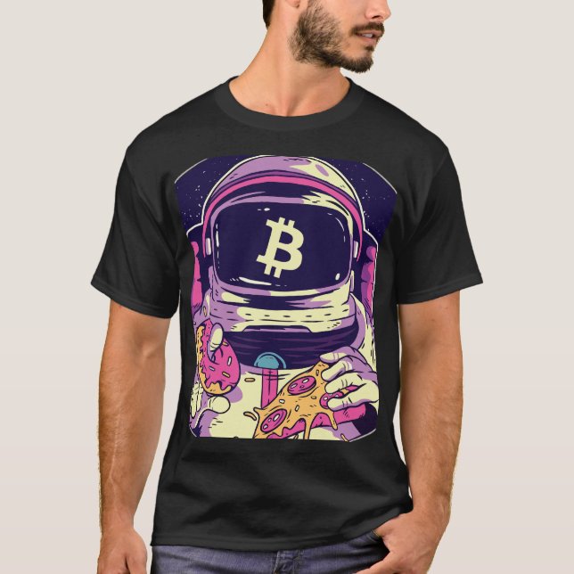 BITCOIN-Crypto Astronaut T Shirt (Framsida)