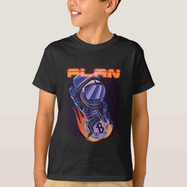 Bitcoin - Crypto Astronaut T Shirt (Framsida)