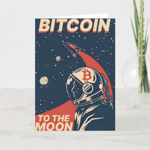 BITCOIN-Crypto Astronaut till måne Tack Kort