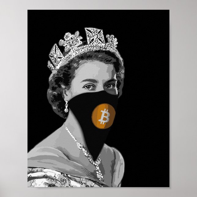 BITCOIN CRYPTO CRYPTO QUEEN POSTER (Framsidan)