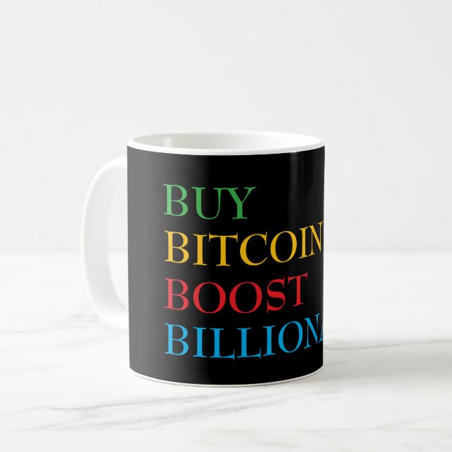 Bitcoin Crypto Kaffemugg (Framsida vänster)