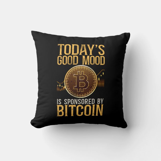 Bitcoin Crypto Todays Bra Mood sponsras av Kudde (Framsida)