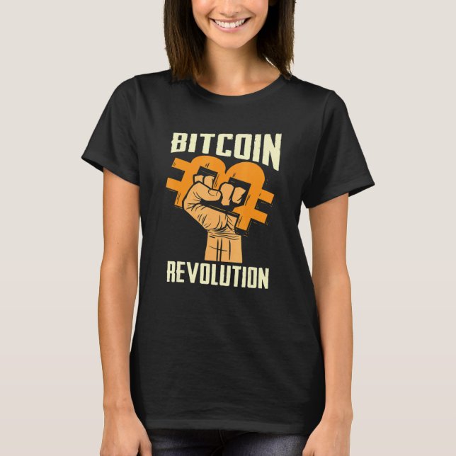 Bitcoin Cryptocurrency BTC Revolution Bitcoin Trad T Shirt (Framsida)
