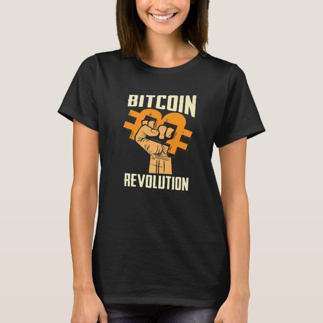 Bitcoin Cryptocurrency BTC Revolution Bitcoin Trad T Shirt (Framsida)