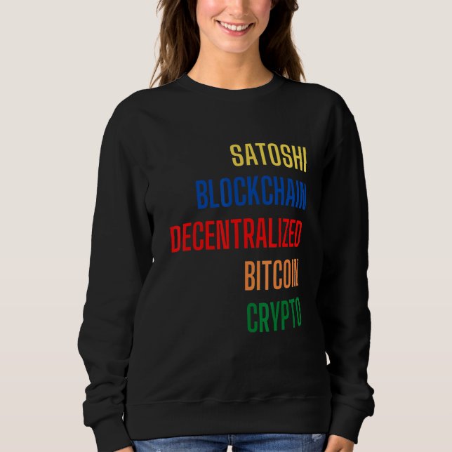 Bitcoin Cryptocurrency Crypto Satoshi Nakamoto Blo T Shirt (Framsida)